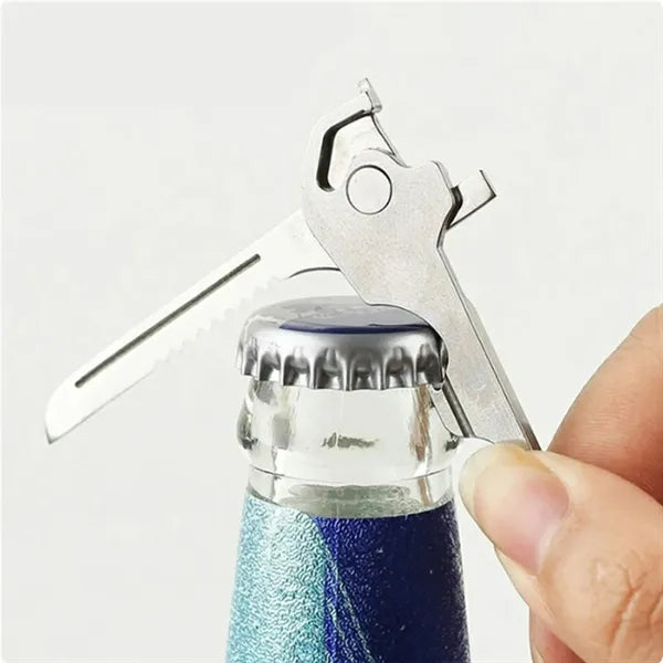 Multi Tool 6 in 1 Stainless Steel Key Ring Chain Pendant