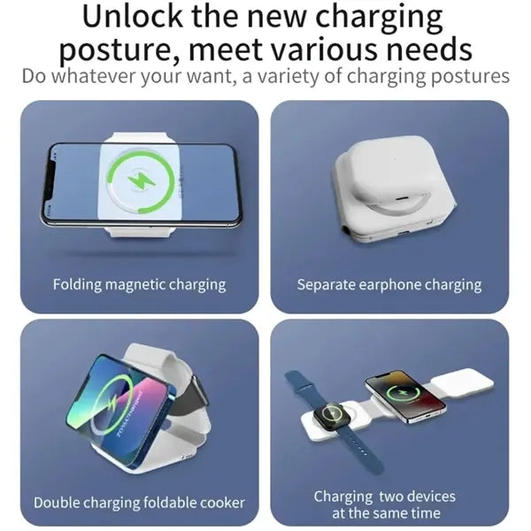 Magnetic Wireless Charger With Data Cable