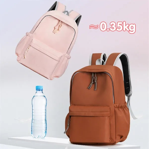 Student Casual Backpack with color-block design