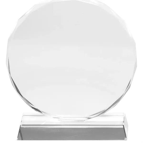 Round Edge Branded Crystal Glass Awards