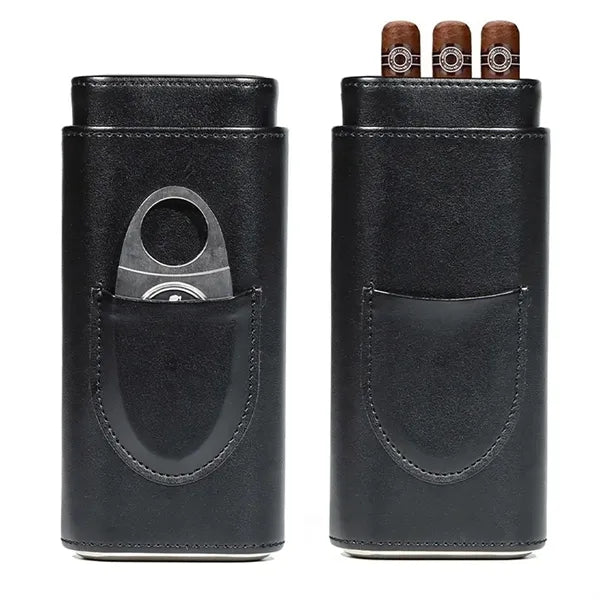 Cigar Gift Box Case Portable With Cutter