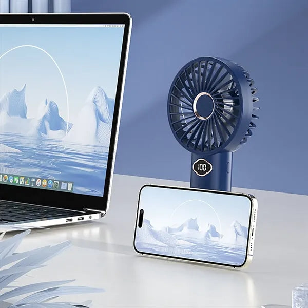 Portable long-lasting powerful cooling quiet handheld fan
