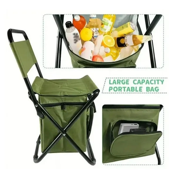 Outdoor Folding Cooler Chair