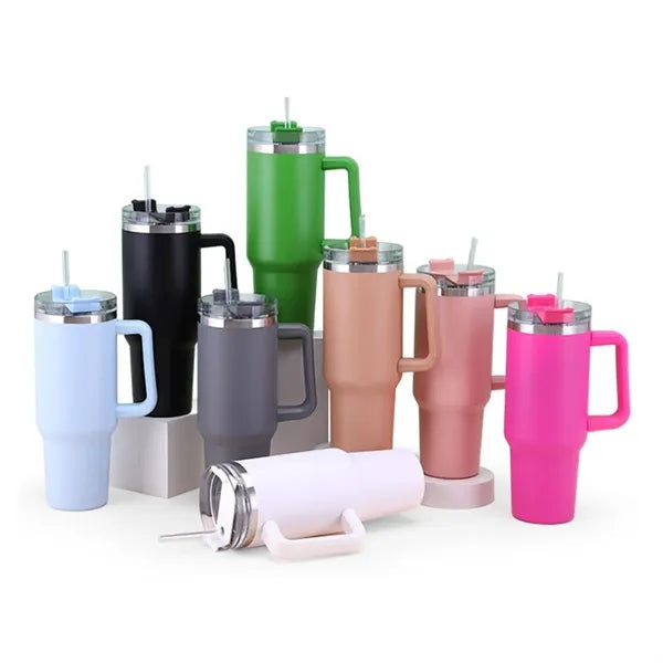 40OZ Insulated Stainless Steel Tumbler with Handle