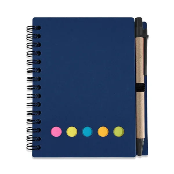 Small Spiral Notebook With Sticky Notes And Flags