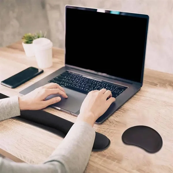 3-in-1 Mouse Pad and Keyboard Wrist Rest for Computer Office