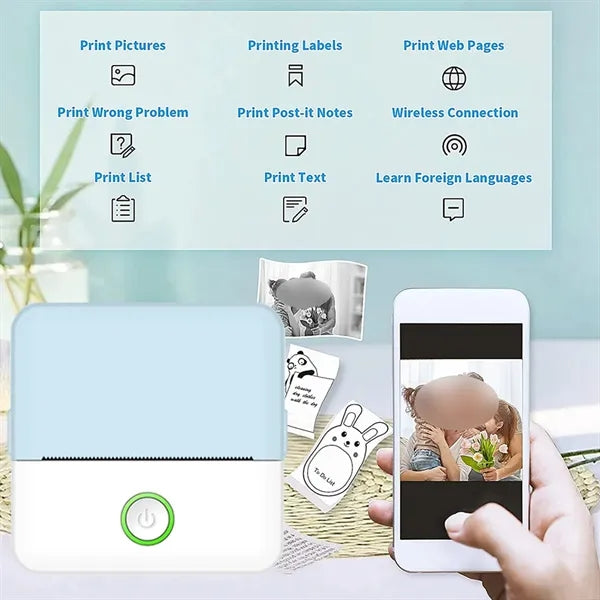 Portable Multi-function Photo Bluetooth Thermal Printer