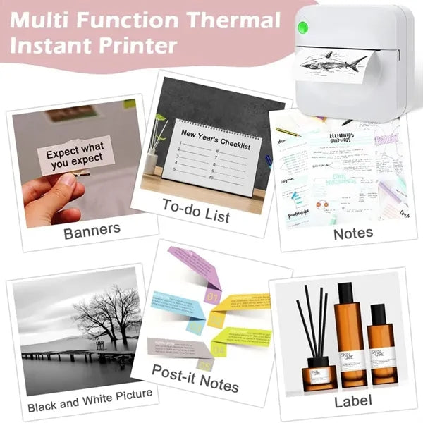 Portable Multi-function Bluetooth Thermal Photo Mini Printer