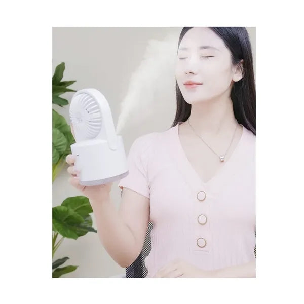 Small Personal Misting Fan with LED Night Light