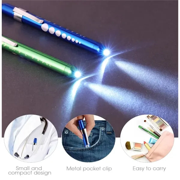 First Aid LED Flashlight Stick W/ Pupil Gauge - Medical Use