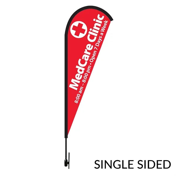 8-ft. Tear Drop Flag Kit Single Side