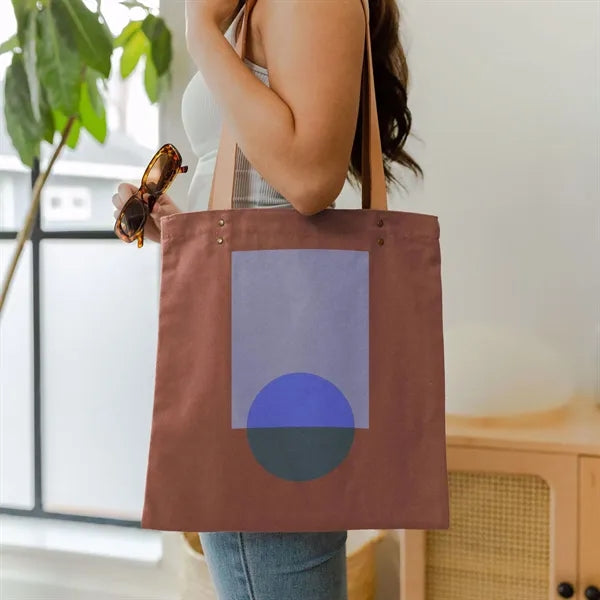 Main Squeeze - Colored Canvas with Leather Handles