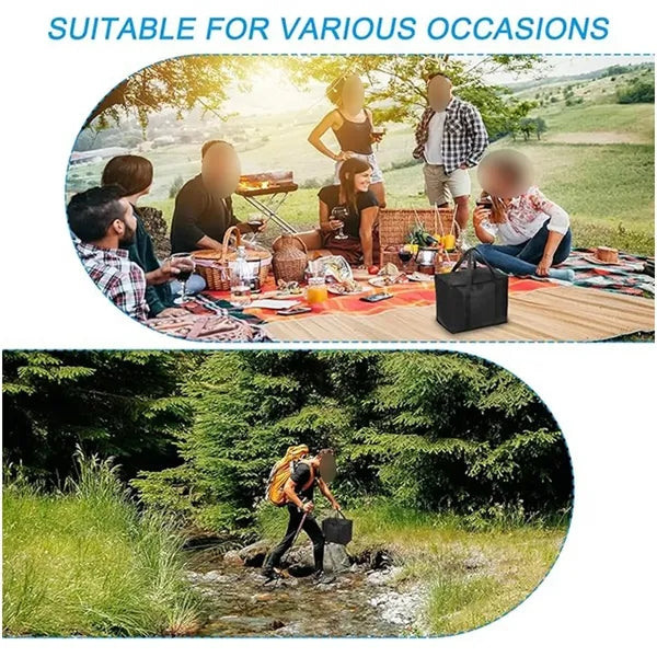 Thickened enlarged portable refrigerated insulation bag