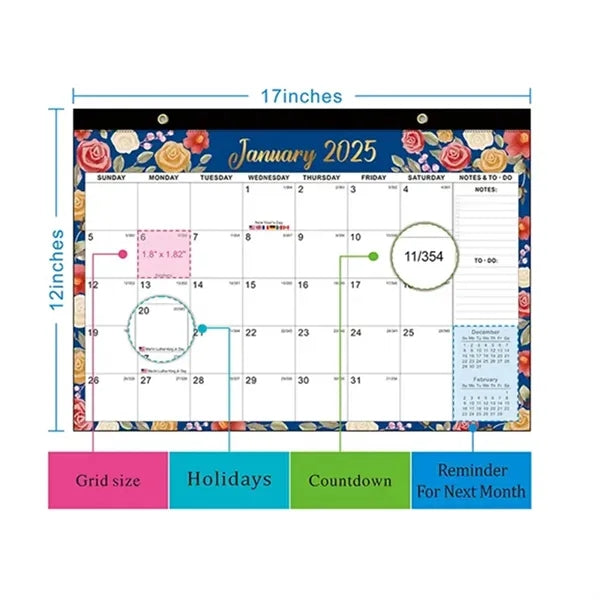 18-Month Countdown Desk Calendar