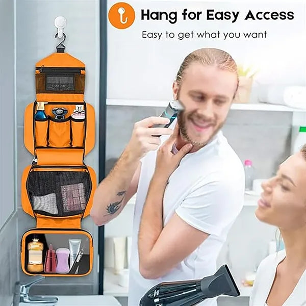 Waterproof Makeup Shaving Bag with Hanging Hook