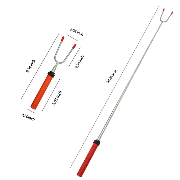 Telescoping Multicolored 34 Inch Hot Dog Sticks