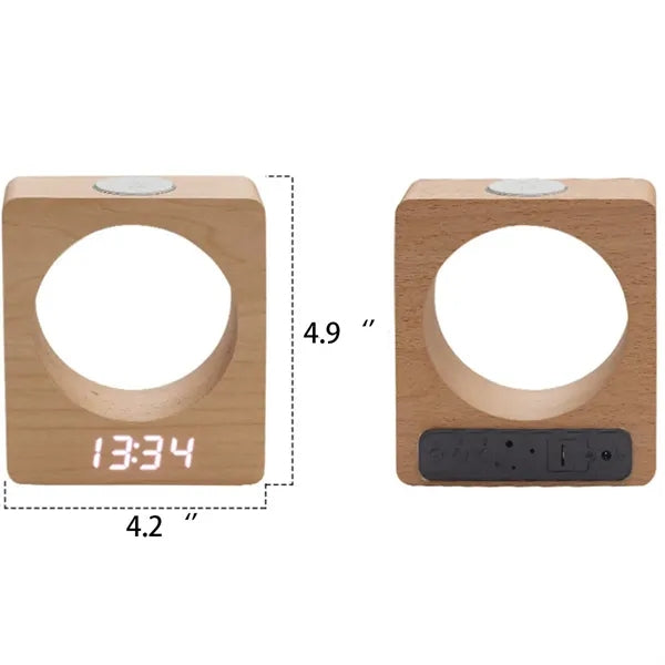 Wooden Digital Alarm Clock