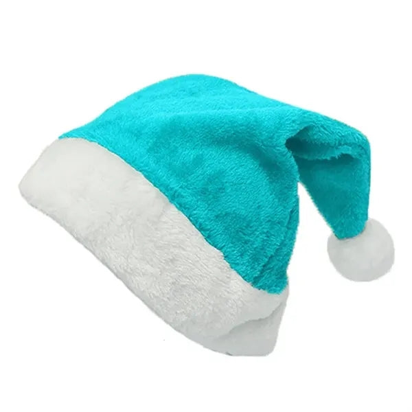 Classic Short Plush Christmas Santa Hat