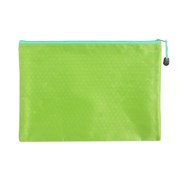 A4 Waterproof Thickened Canvas Zipper Stationery Bag