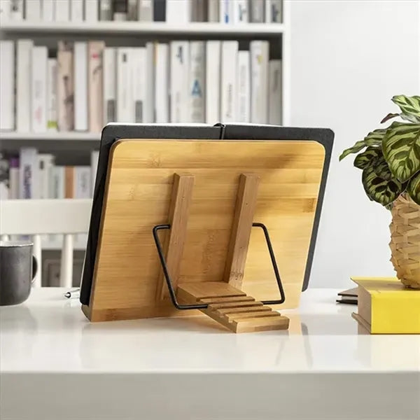 Portable Adjustable Foldable Bookstand Bamboo Book Holder