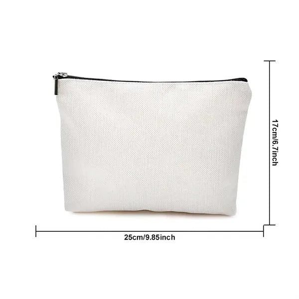 9.85 Inch Canvas Zipper Bag