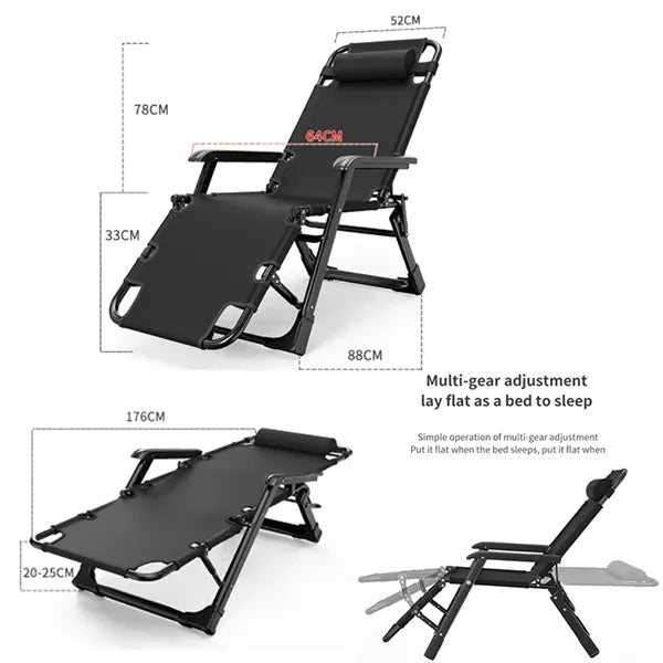 Folding Adjustable Lounge Beach Chair