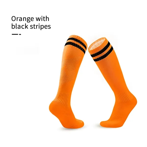 Sport Custom Anti Slip Knee High Athletic Football Socks
