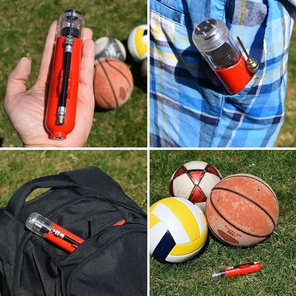 Portable Sports Soccer Basketball Bike Inflate Ball Pump