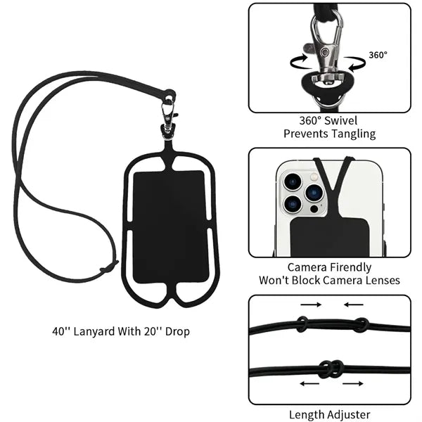 Silicone Cell Phone Lanyard