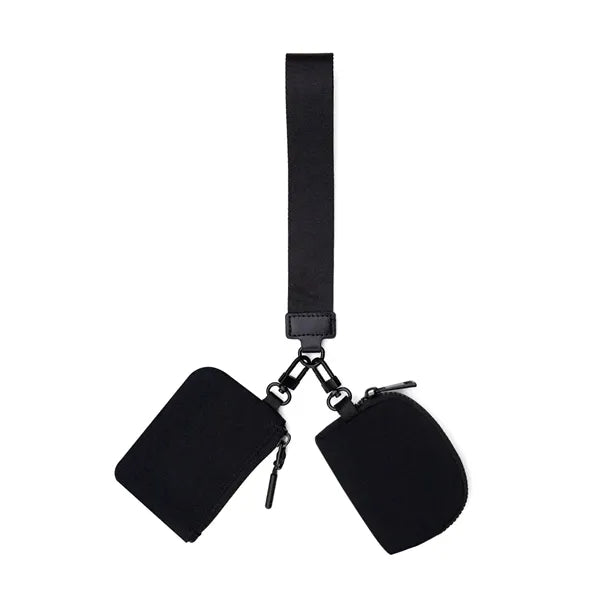 Mini Zip Around Wristlet keychain Wallet