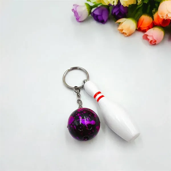 Mini Bowling Keychain Creative