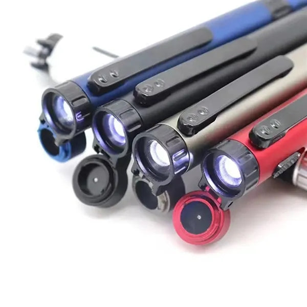 Multifunctional portable outdoor compass lighting tool pen