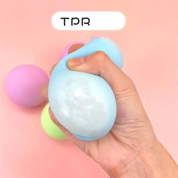 Vent squeeze pinch fun toy color change decompression ball