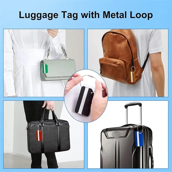 Sturdy durable portable aluminum alloy travel luggage tag