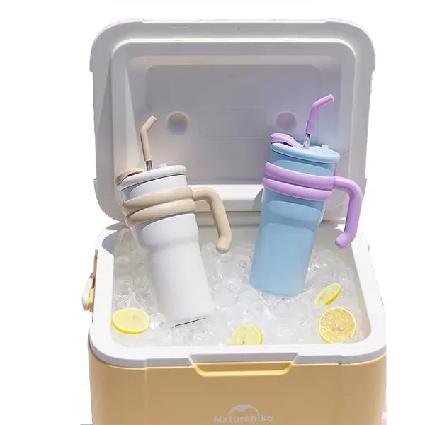23 oz. Tumbler With Handle And Straw