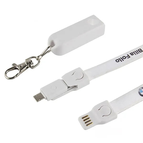Multi Functional USB Cable Badge Lanyard