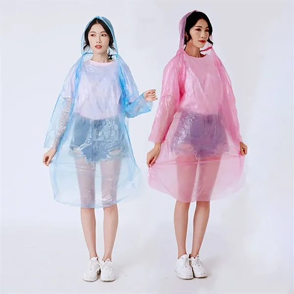 Disposable Rain Poncho Emergency Raincoat