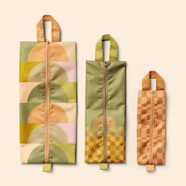TUCK GUSSET POUCHES SET OF 3 - RIPSTOP