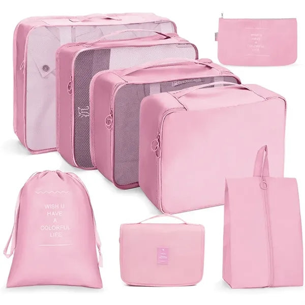 8-Piece Travel Organizer Luggage Compression Pouches
