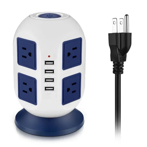 Power Strip Tower Charger Station with USB Ports