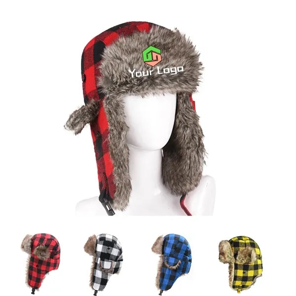 Plaid Trapper Hat