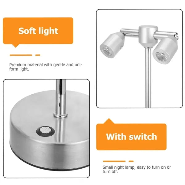 Double Head Bar Spotlight Table Lamp