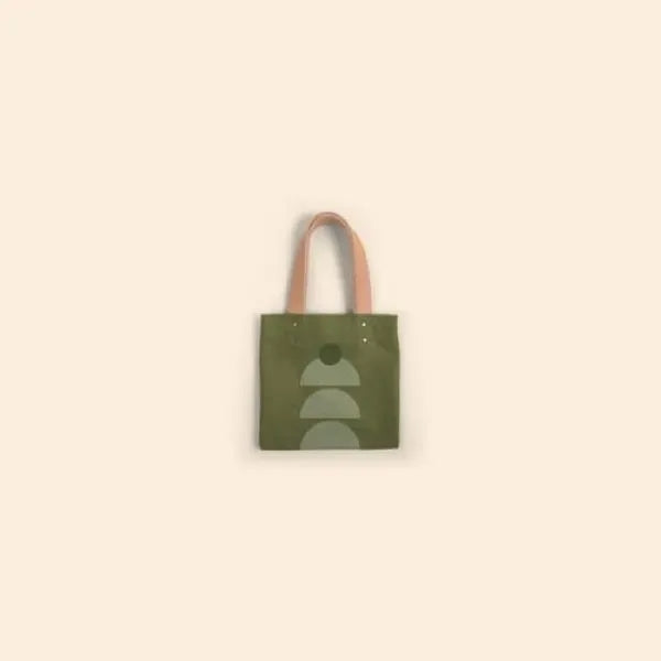 Itty Bitty - Colored Canvas with Leather Handles