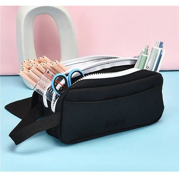 Portable Large Capacity Classic Model Pen Bag