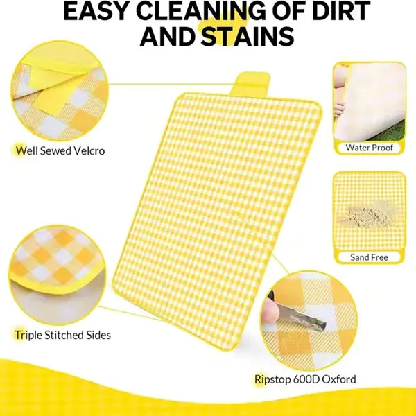 Outdoor Camping Hiking Large Moisture-Proof Picnic Blanket