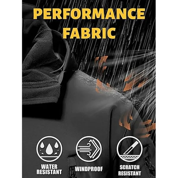Winter Warm Fleece Softshell Hooded Jacket
