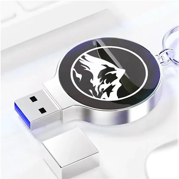 Custom Personalized Metal Usb Flash Drive With Led Light