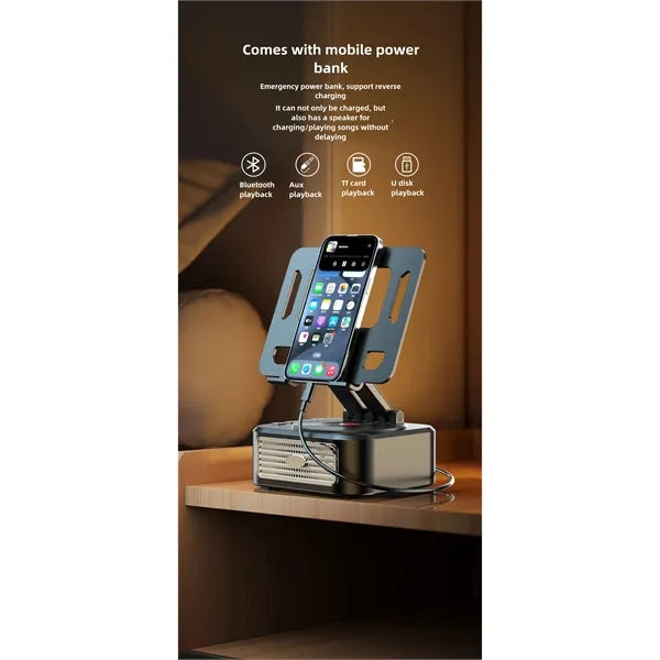 Tablet Stand with Bluetooth Speaker and power bank