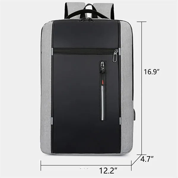 Waterproof Business Backpack With Usb Pot