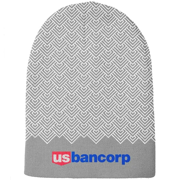 Adult Jacquard Acrylic Beanie